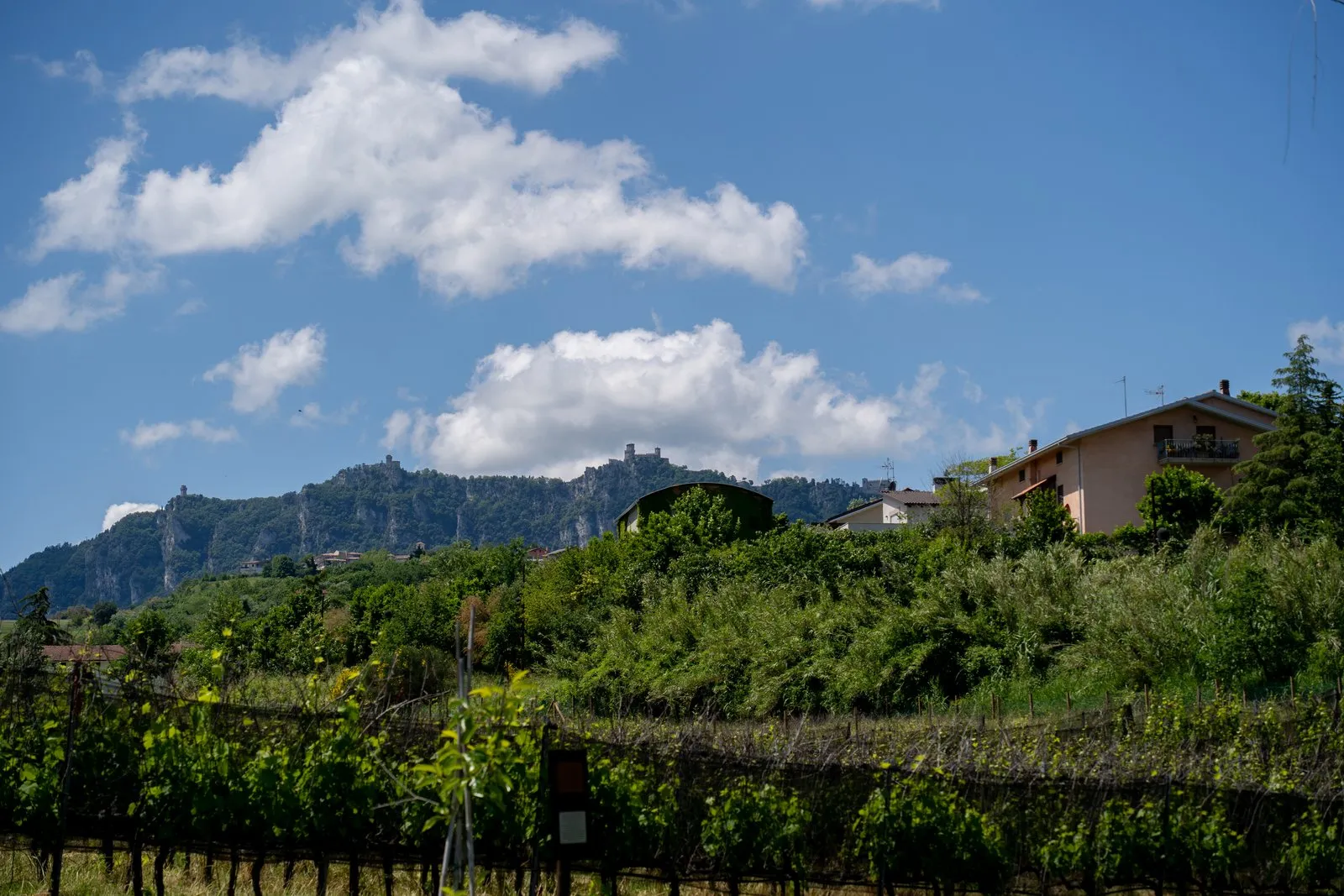 Il Monte Titano visto dal santuario